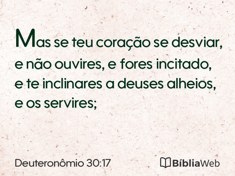Deuteronômio 30:17 em imagem para compartilhar
