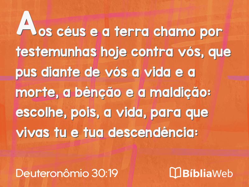 Deuteronômio 30:19 em imagem para compartilhar