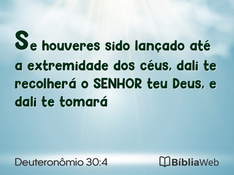 Deuteronômio 30:4 em imagem para compartilhar