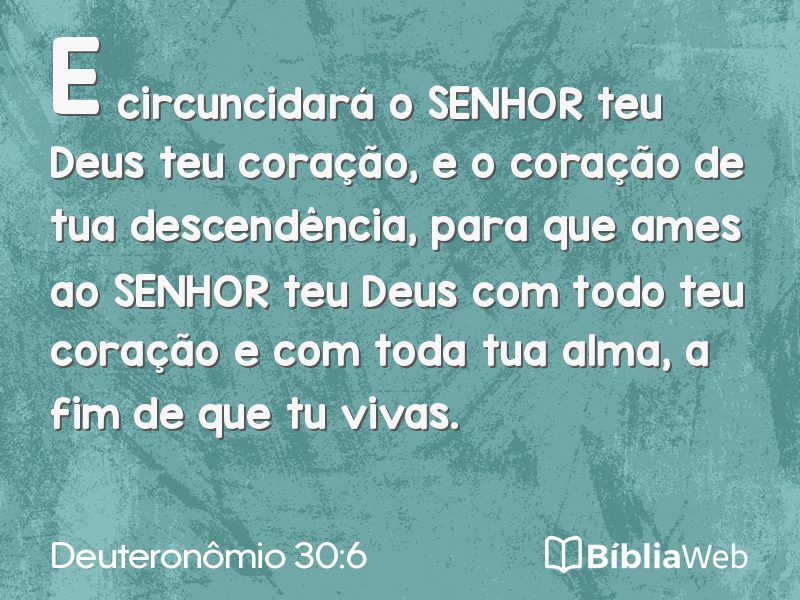 Deuteronômio 30:6 em imagem para compartilhar