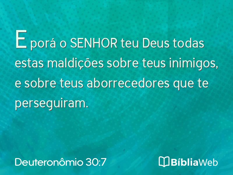 Deuteronômio 30:7 em imagem para compartilhar