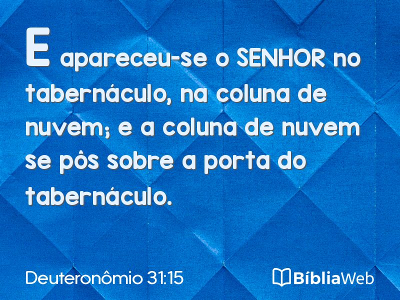 Deuteronômio 31:15 em imagem para compartilhar