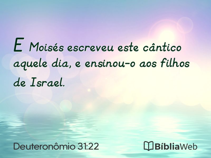 Deuteronômio 31:22 em imagem para compartilhar