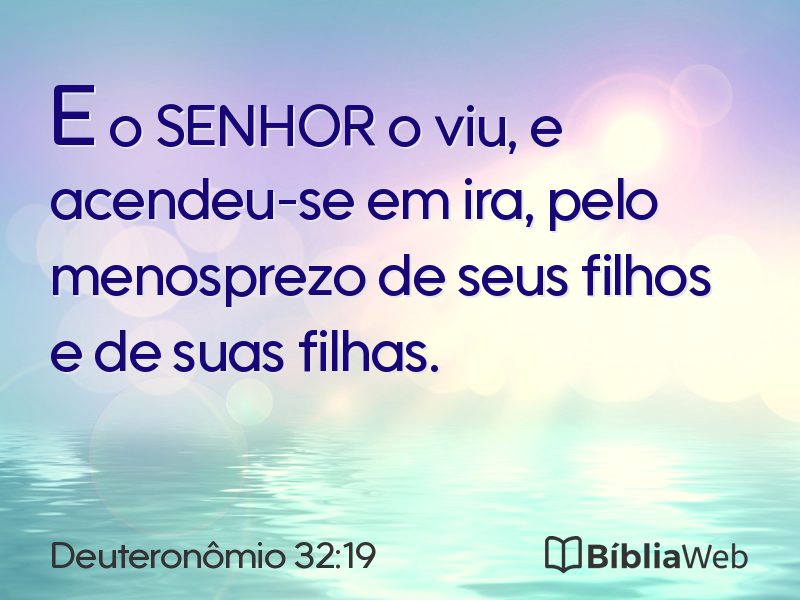 Deuteronômio 32:19 em imagem para compartilhar