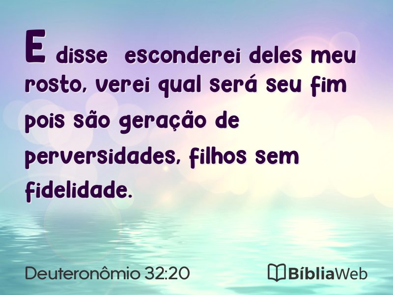 Deuteronômio 32:20 em imagem para compartilhar