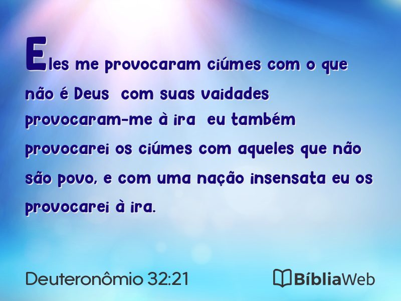Deuteronômio 32:21 em imagem para compartilhar