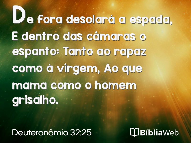 Deuteronômio 32:25 em imagem para compartilhar
