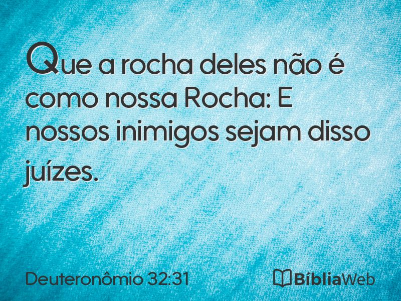 Deuteronômio 32:31 em imagem para compartilhar