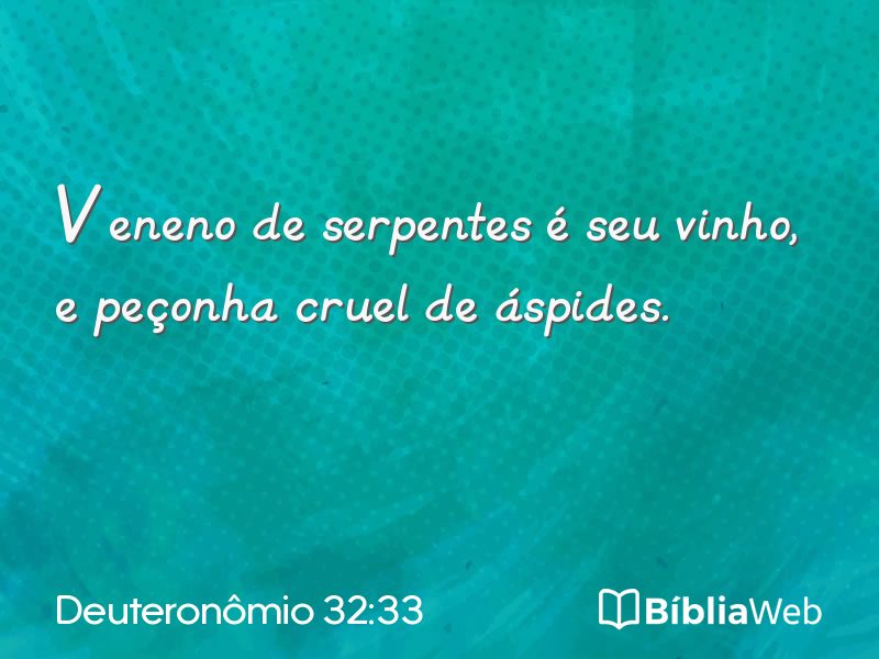 Deuteronômio 32:33 em imagem para compartilhar