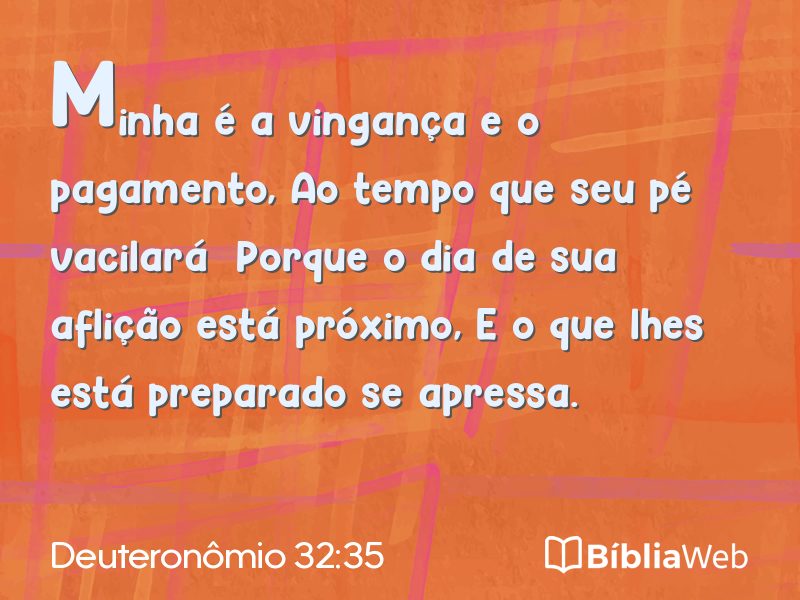 Deuteronômio 32:35 em imagem para compartilhar