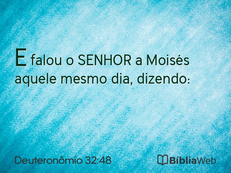 Deuteronômio 32:48 em imagem para compartilhar