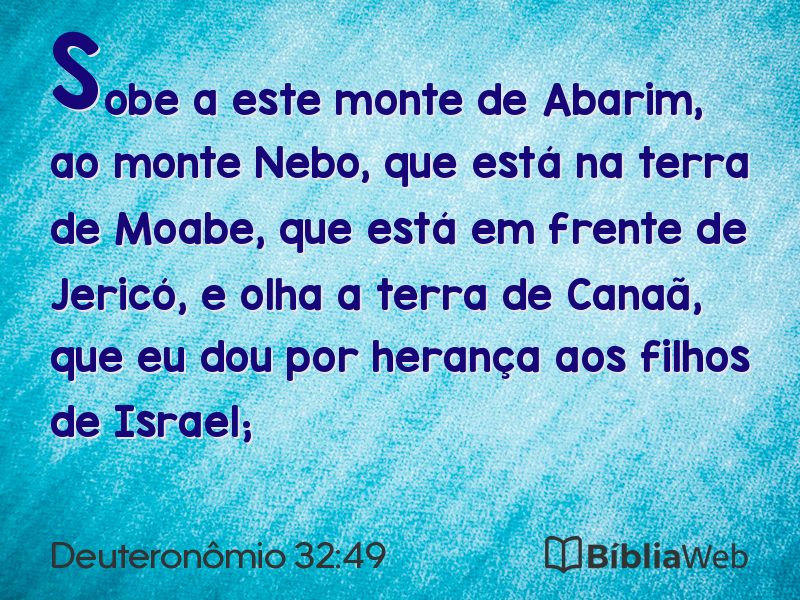 Deuteronômio 32:49 em imagem para compartilhar