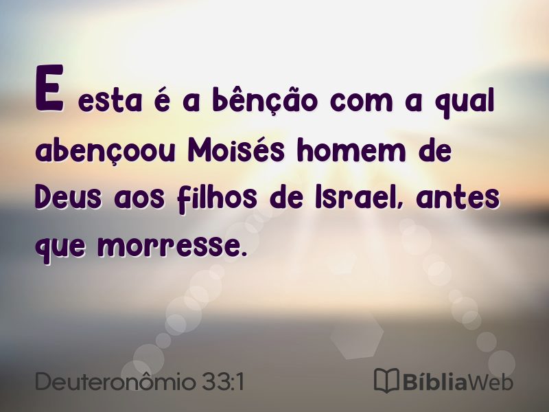 Deuteronômio 33:1 em imagem para compartilhar