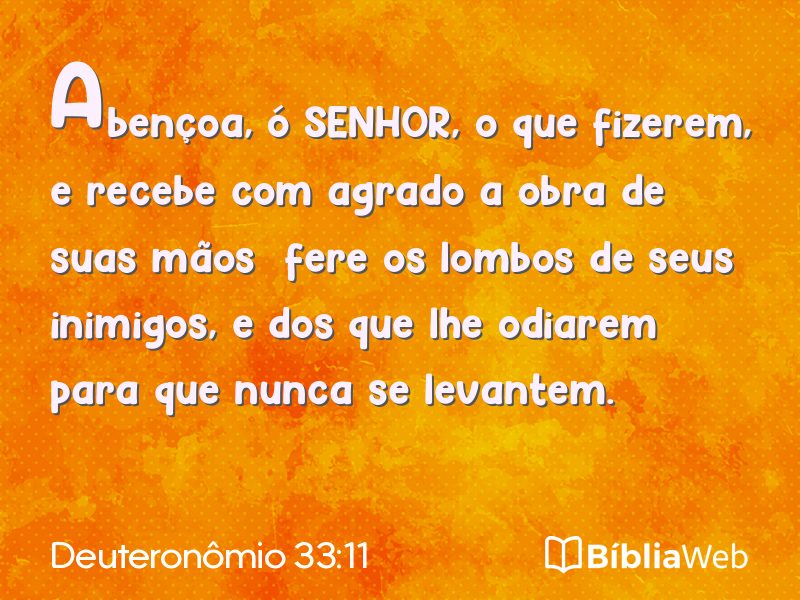Deuteronômio 33:11 em imagem para compartilhar