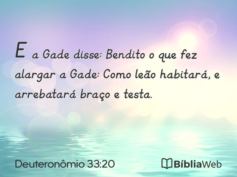 Deuteronômio 33:20 em imagem para compartilhar