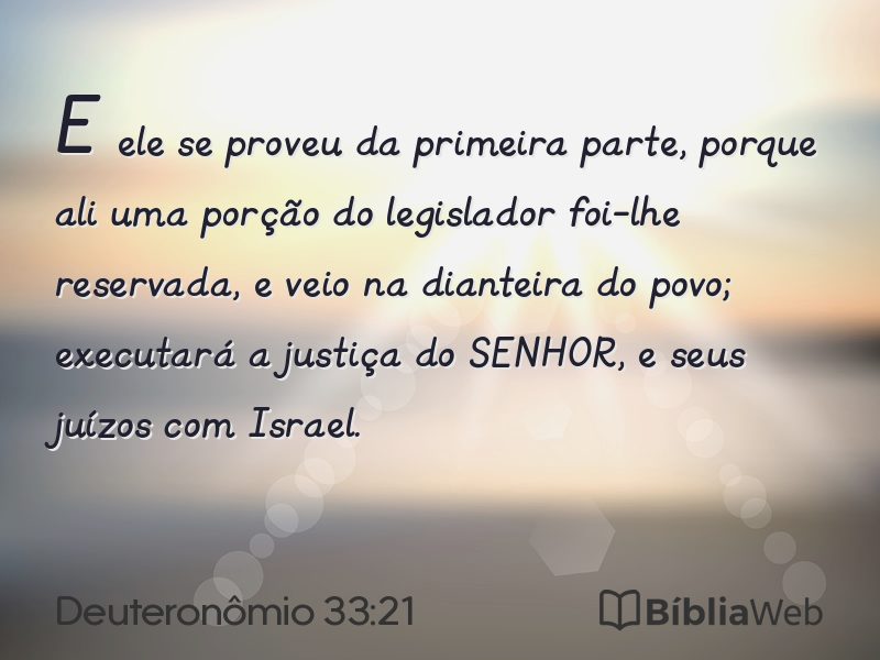 Deuteronômio 33:21 em imagem para compartilhar