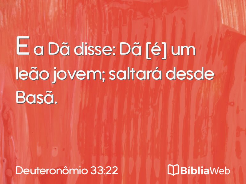 Deuteronômio 33:22 em imagem para compartilhar
