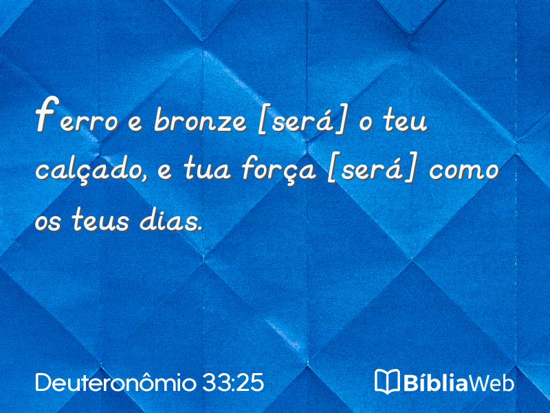 Deuteronômio 33:25 em imagem para compartilhar