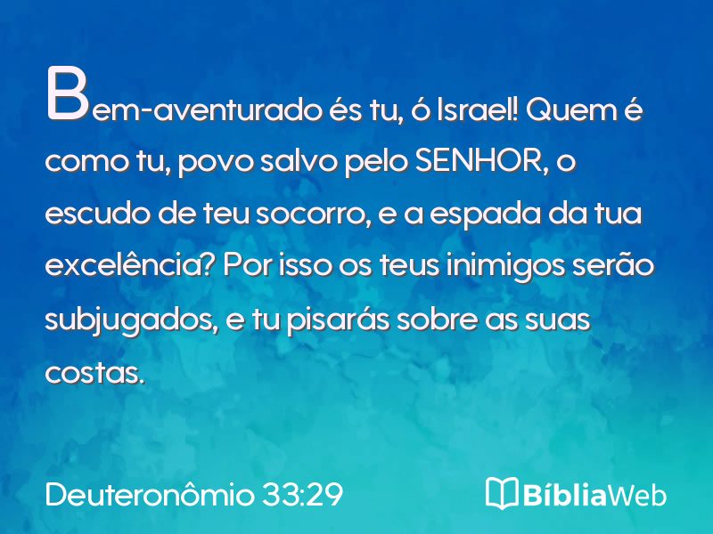 Deuteronômio 33:29 em imagem para compartilhar