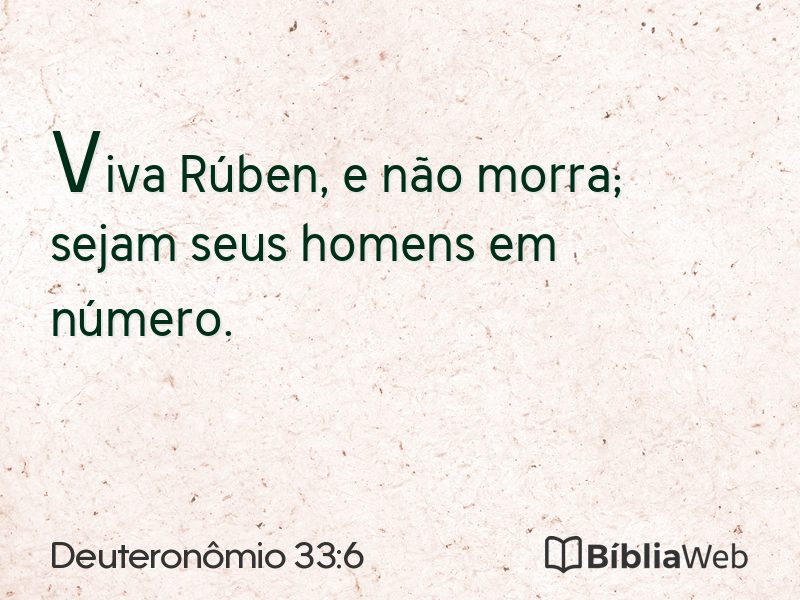 Deuteronômio 33:6 em imagem para compartilhar