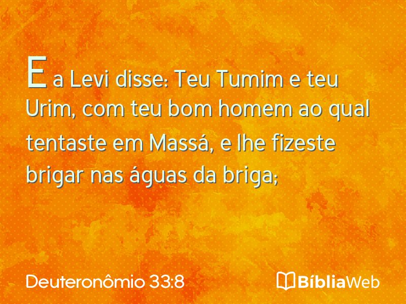 Deuteronômio 33:8 em imagem para compartilhar