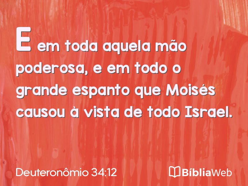 Deuteronômio 34:12 em imagem para compartilhar