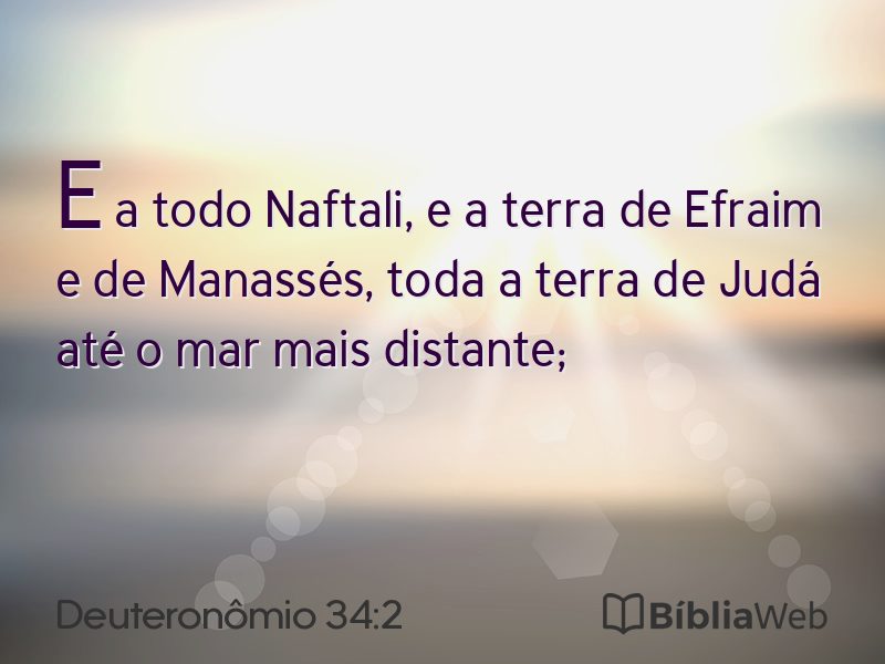 Deuteronômio 34:2 em imagem para compartilhar