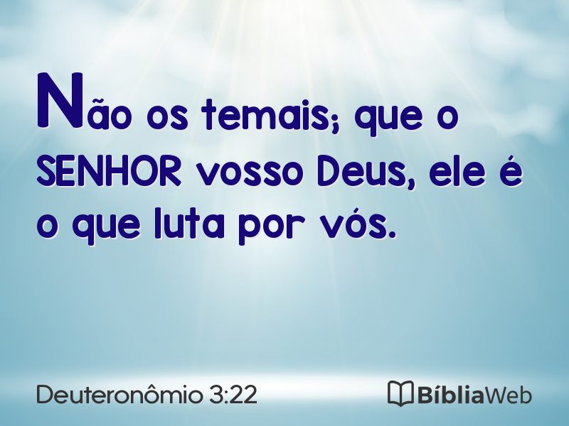 Deuteronômio 3:22 em imagem para compartilhar