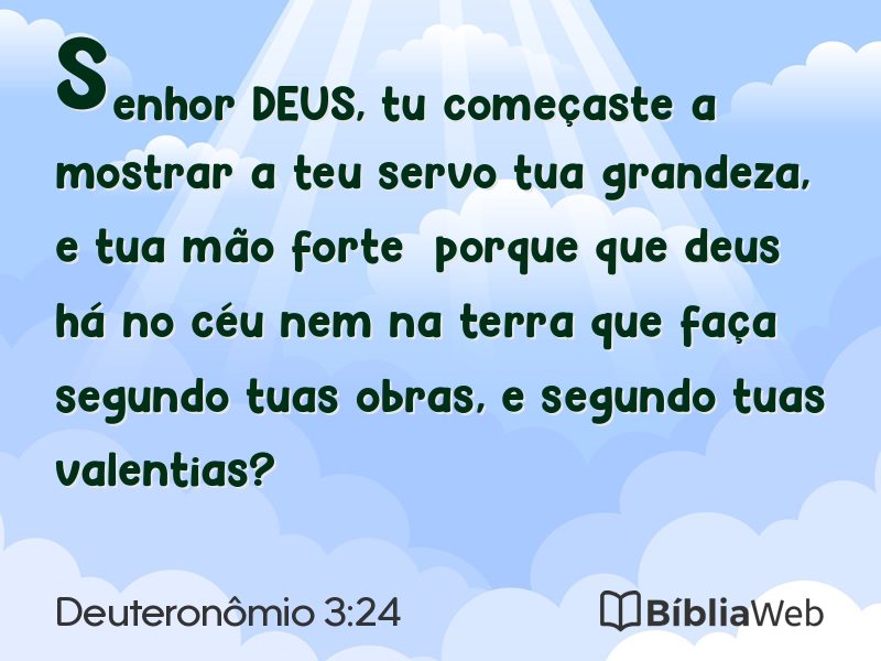 Deuteronômio 3:24 em imagem para compartilhar