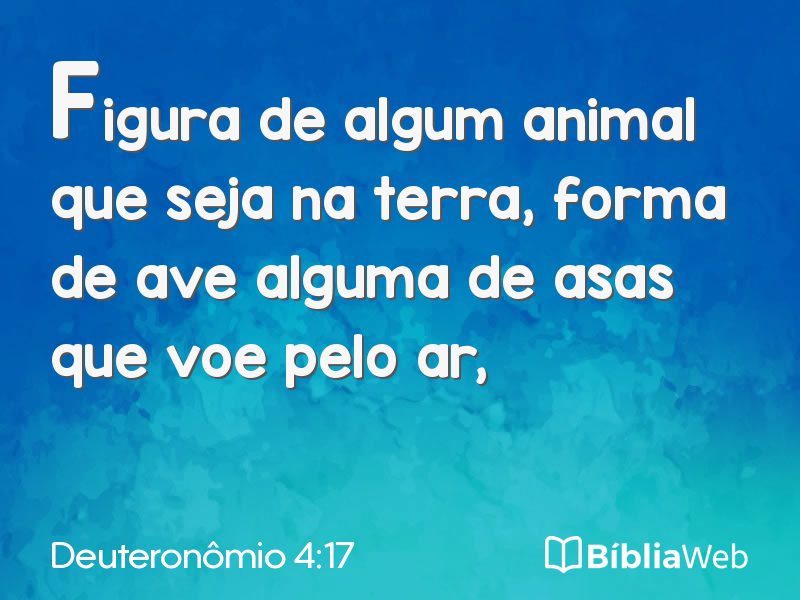 Deuteronômio 4:17 em imagem para compartilhar