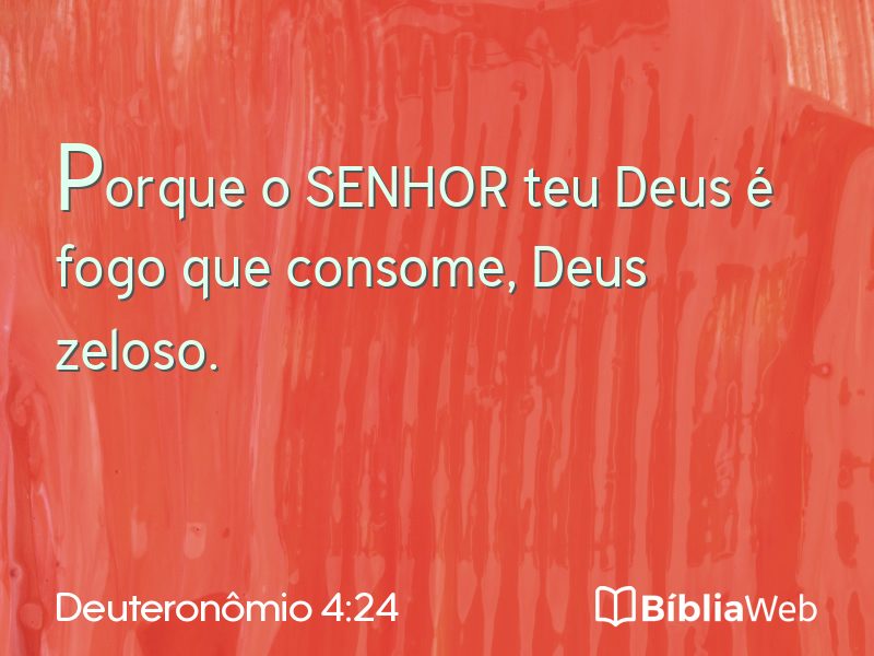 Deuteronômio 4:24 em imagem para compartilhar
