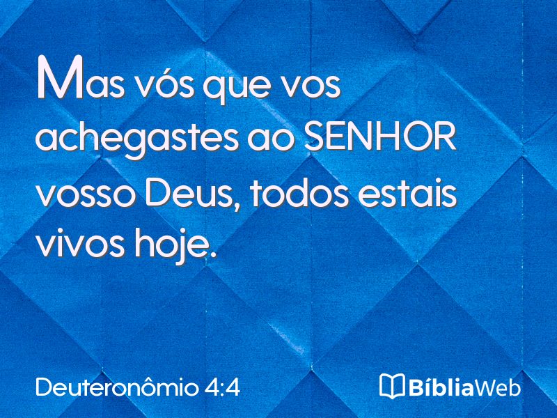 Deuteronômio 4:4 em imagem para compartilhar