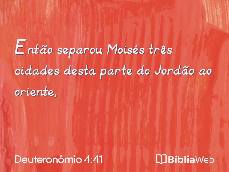Deuteronômio 4:41 em imagem para compartilhar