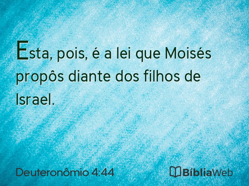 Deuteronômio 4:44 em imagem para compartilhar