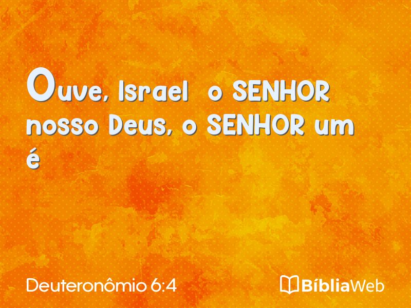 Deuteronômio 6:4 em imagem para compartilhar