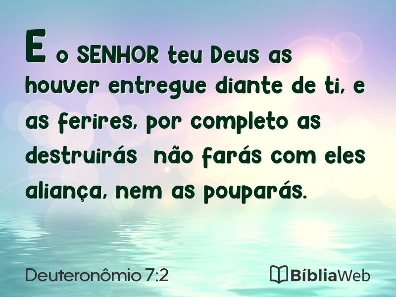 Deuteronômio 7:2 em imagem para compartilhar