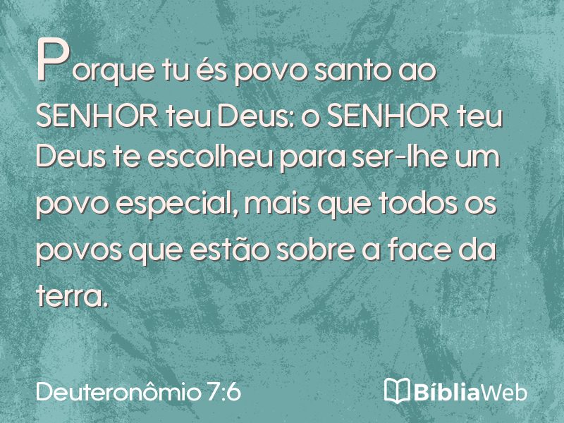 Deuteronômio 7:6 em imagem para compartilhar