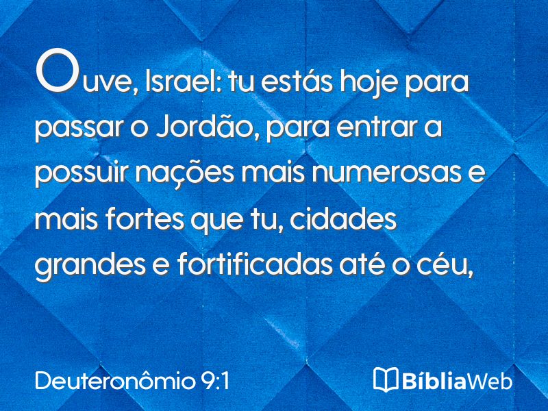 Deuteronômio 9:1 em imagem para compartilhar
