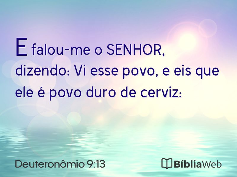 Deuteronômio 9:13 em imagem para compartilhar