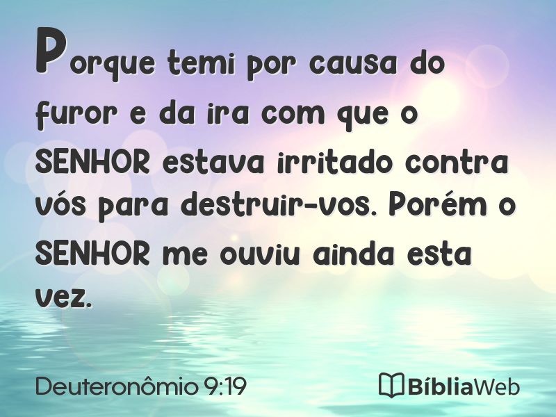 Deuteronômio 9:19 em imagem para compartilhar