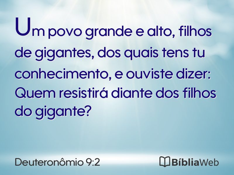 Deuteronômio 9:2 em imagem para compartilhar