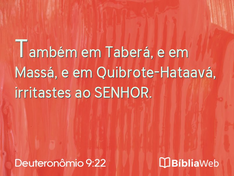 Deuteronômio 9:22 em imagem para compartilhar