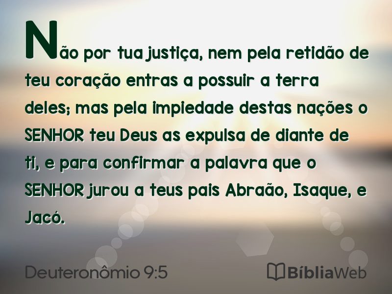 Deuteronômio 9:5 em imagem para compartilhar