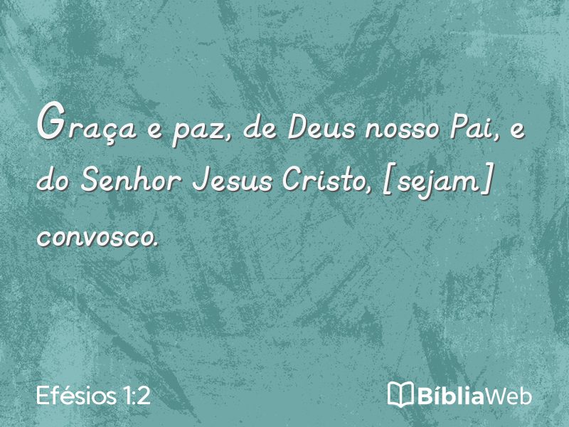 Efésios 1:2 em imagem para compartilhar