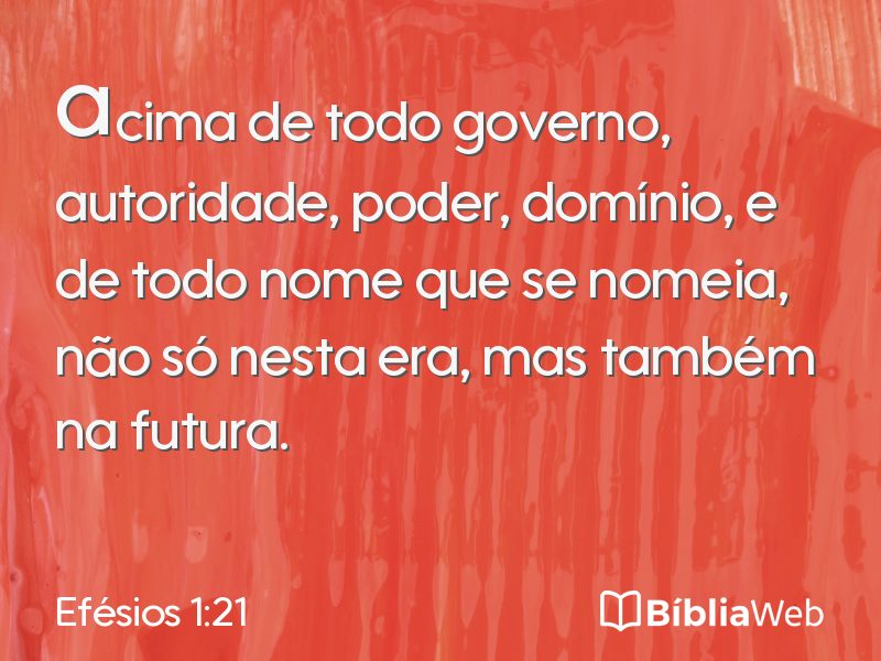 Efésios 1:21 em imagem para compartilhar