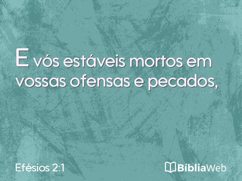 Efésios 2:1 em imagem para compartilhar