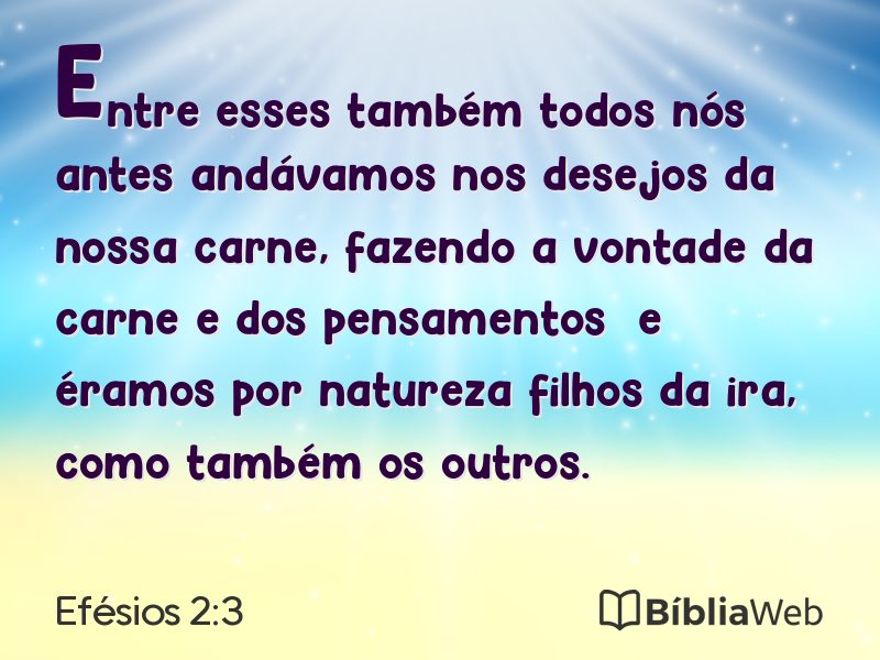 Efésios 2:3 em imagem para compartilhar