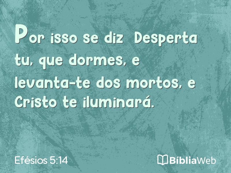 Efésios 5:14 em imagem para compartilhar