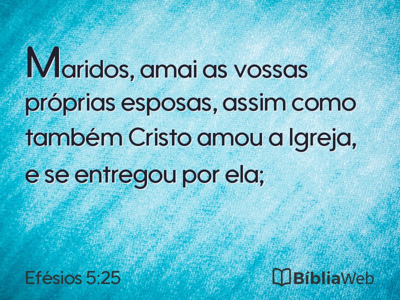 Efésios 5:25 em imagem para compartilhar