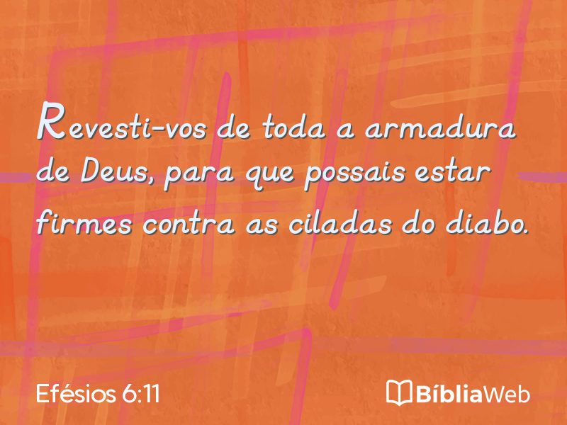 Efésios 6:11 em imagem para compartilhar